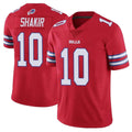 Elroe B.Bills #10 Khalil Shakir Player Red Vapor Untouchable Limited Home Game Stitched Jerseys