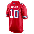 Elroe B.Bills #10 Khalil Shakir Player Red Home Game  Stitched Jerseys