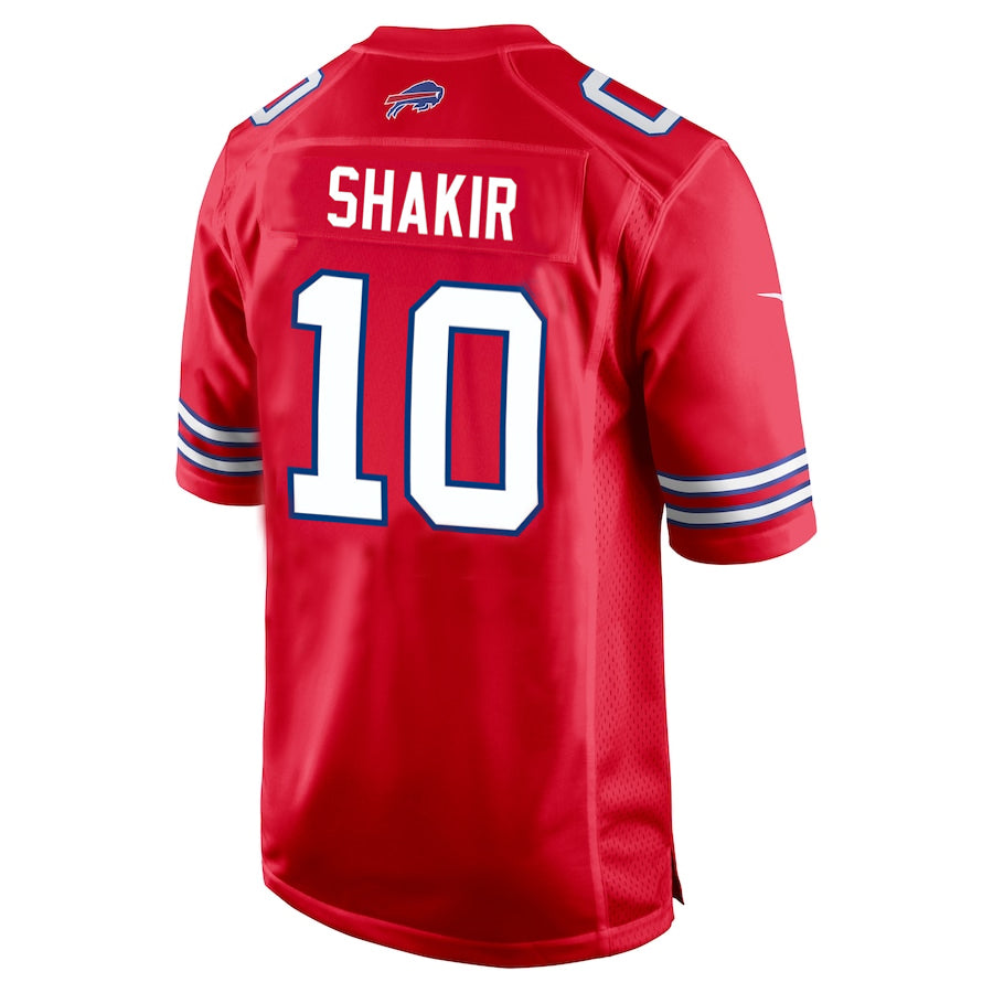 Elroe B.Bills #10 Khalil Shakir Player Red Home Game  Stitched Jerseys
