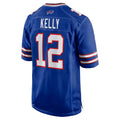 Elroe B.Bills #12 Jim Kelly Player Royal Home Game Stitched Jerseys