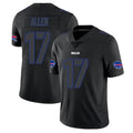 Elroe B.Bills #17 Josh Allen Player Black Impact Limited Home Game Stitched Jerseys