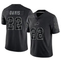Elroe B.Bills #22 Ray Davis Player Black RFLCTV Limited Stitched Jerseys