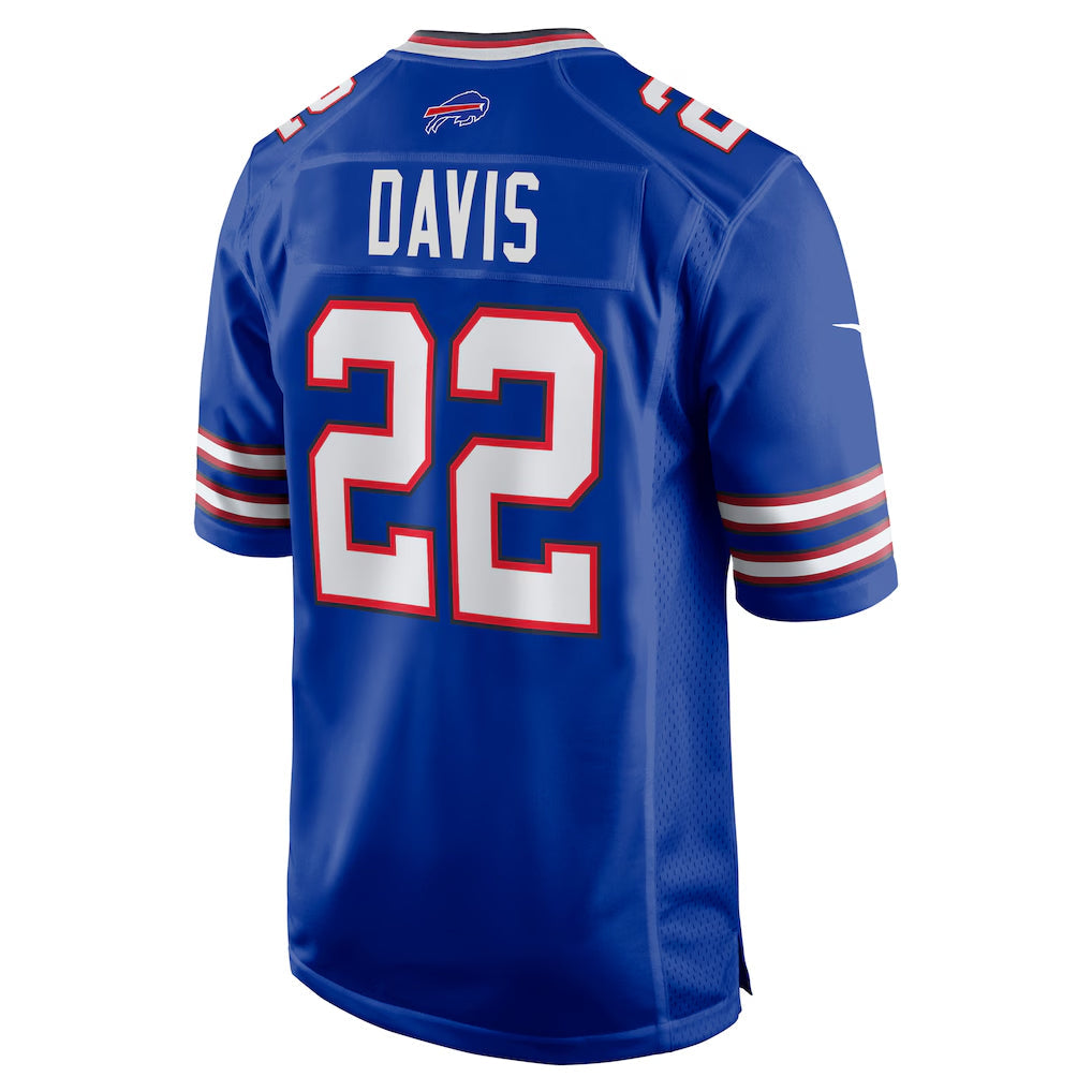Elroe B.Bills #22 Ray Davis Player Royal Home Game Stitched Jerseys