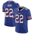 Elroe B.Bills #22 Ray Davis Player Royal Vapor Limited Stitched Jerseys