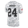 Elroe B.Bills #24 Cole Bishop Player Arctic Camo Salute to Service Limited Stitched Jerseys