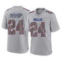 Elroe B.Bills #24 Cole Bishop Player Gray Fashion Home Game Stitched Jerseys