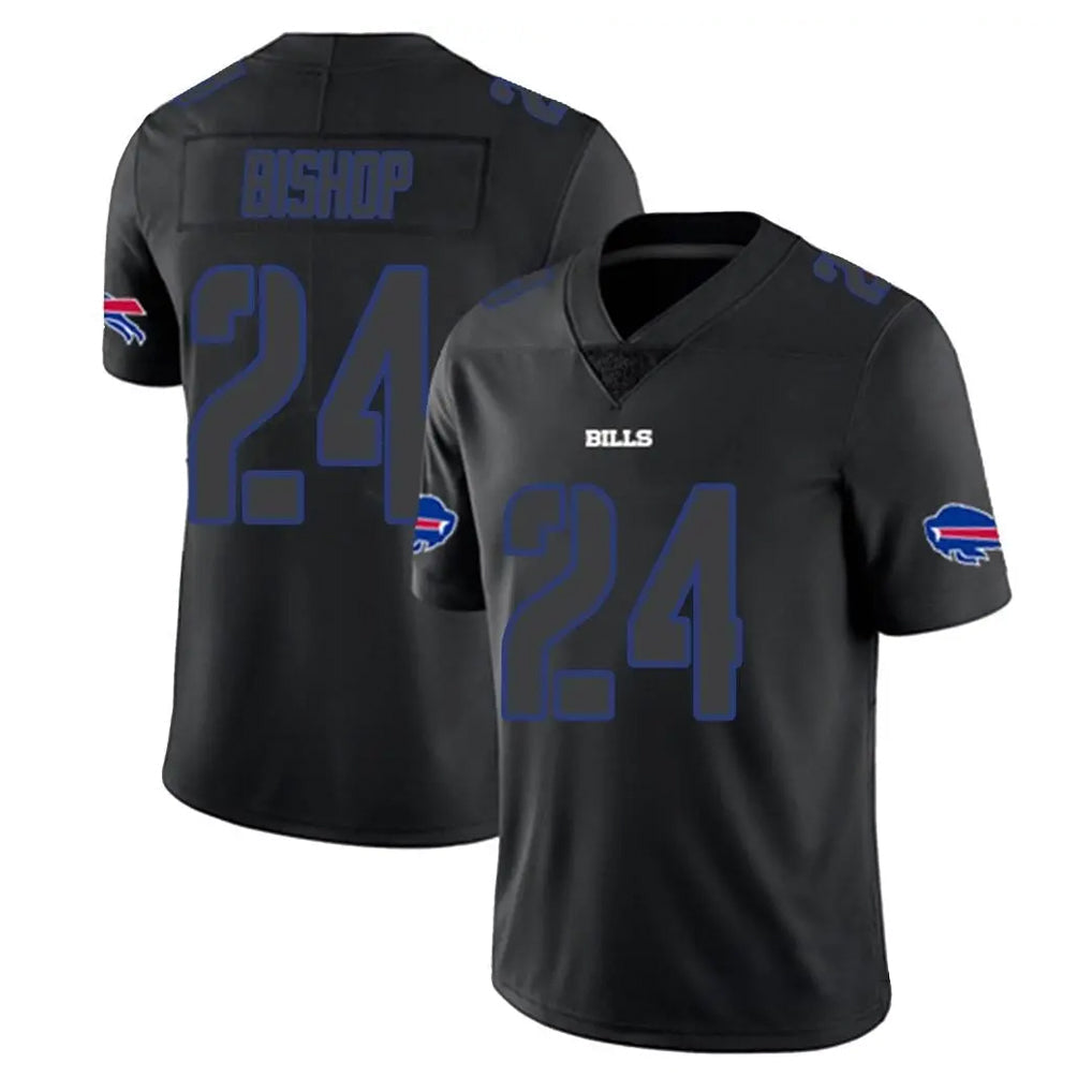 Elroe B.Bills #24 Cole Bishop Player Limited Black Impact Game Stitched Jerseys