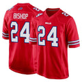 Elroe B.Bills #24 Cole Bishop Player Red Home Game Stitched Jerseys