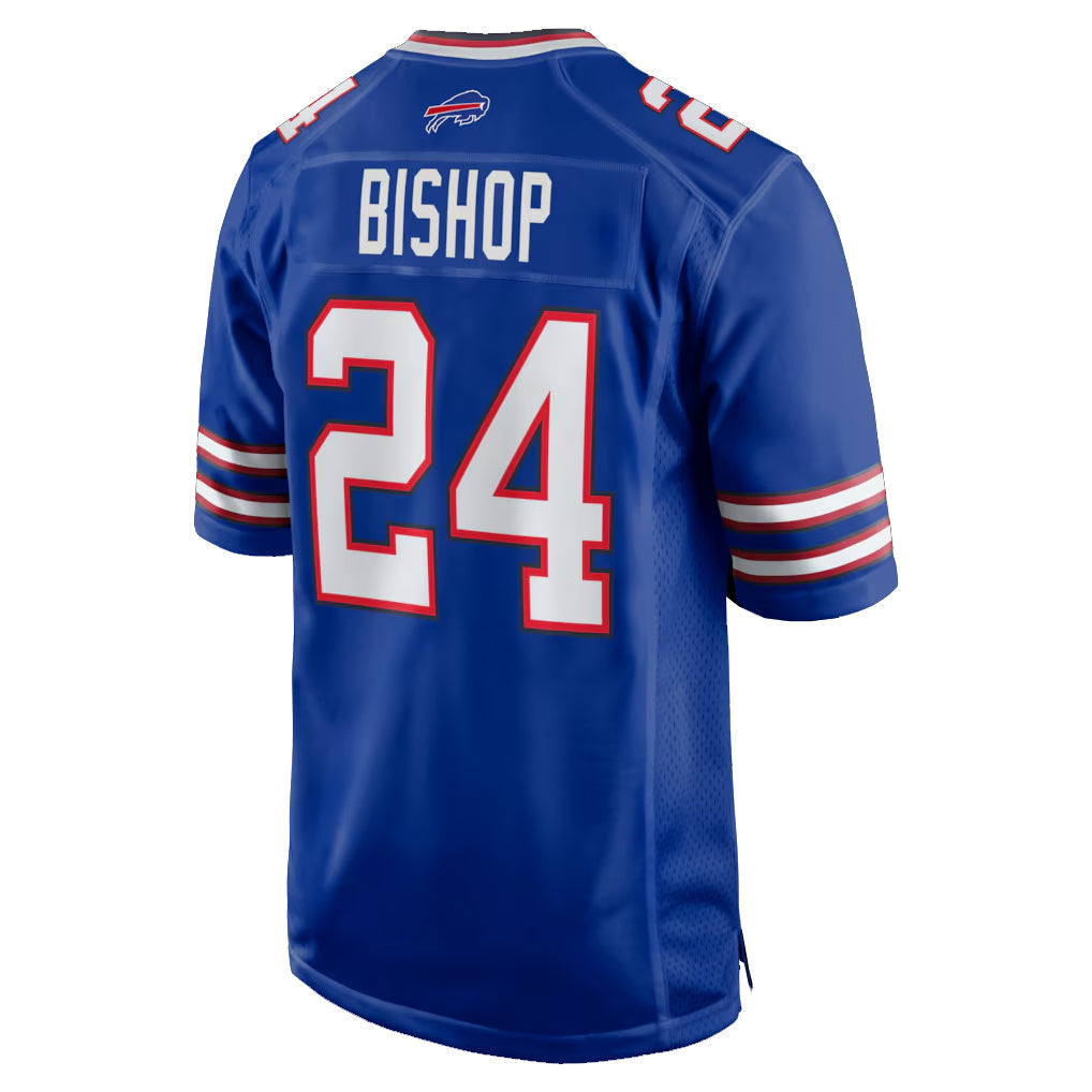 Elroe B.Bills #24 Cole Bishop Player Royal Home Game Stitched Jerseys