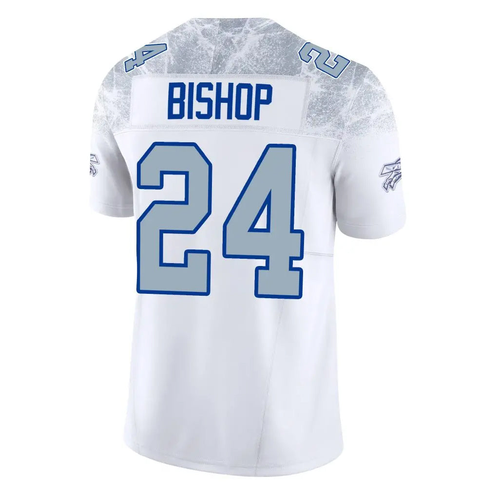 Elroe B.Bills #24 Cole Bishop Player White Rivalries Collection Vapor Limited Stitched Jerseys