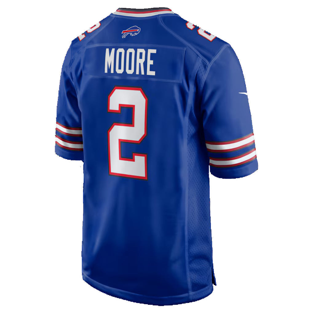 Elroe B.Bills #2 D.J. Moore Royal Game Stitched Jerseys