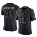 Elroe B.Bills #31 Maxwell Hairston Player Black RFLCTV Limited Stitched Jerseys