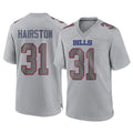 Elroe B.Bills #31 Maxwell Hairston Player Gray Fashion Home Game Stitched Jerseys