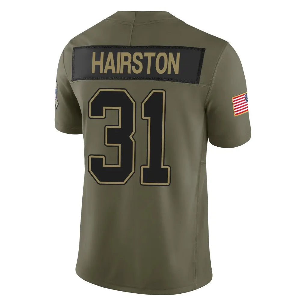 Elroe B.Bills #31 Maxwell Hairston Player Olive Salute To Service Limited Home Game Stitched Jerseys