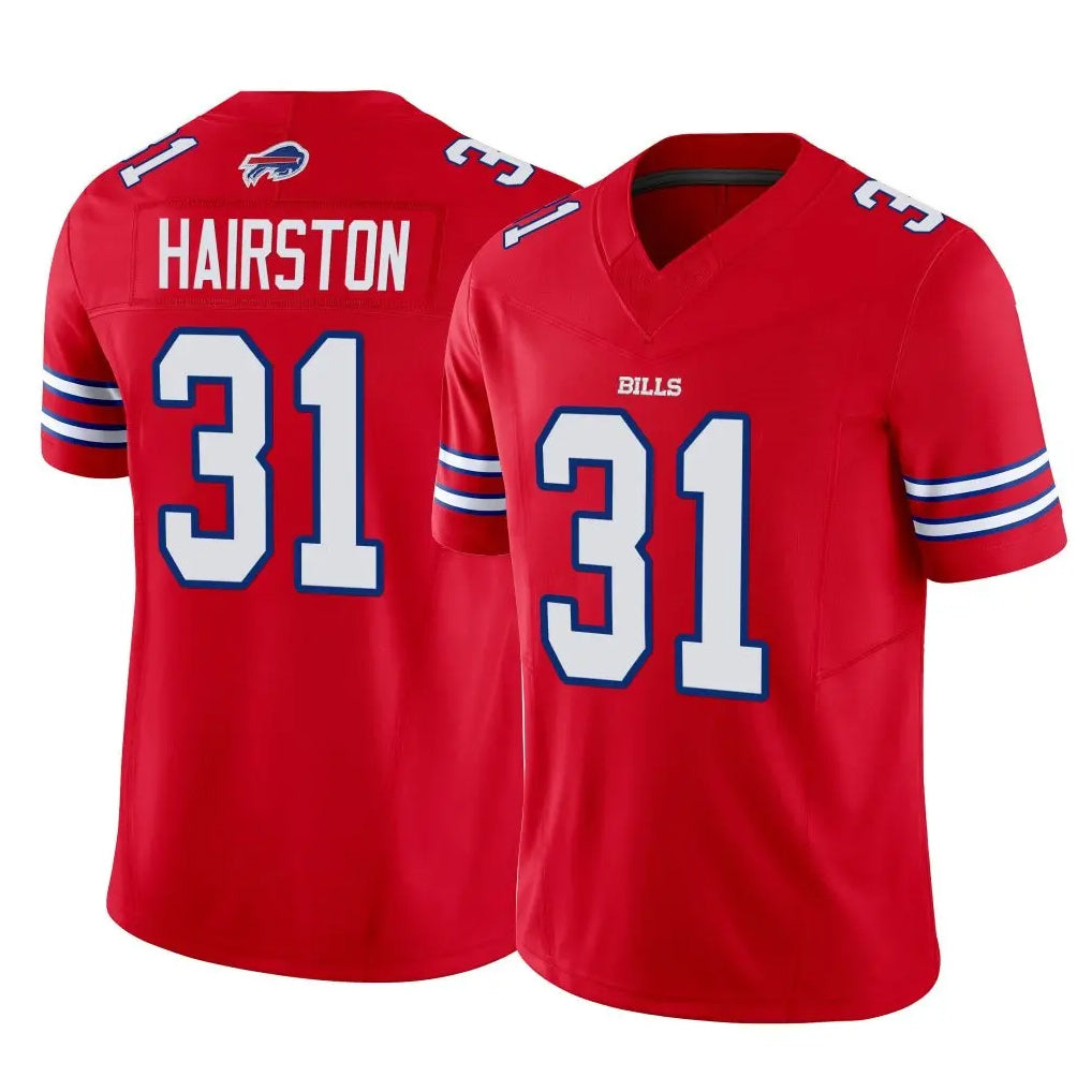 Elroe B.Bills #31 Maxwell Hairston Player Red Vapor F.U.S.E. Limited Home Game Stitched Jerseys