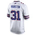 Elroe B.Bills #31 Maxwell Hairston Player White Home Game Stitched Jerseys