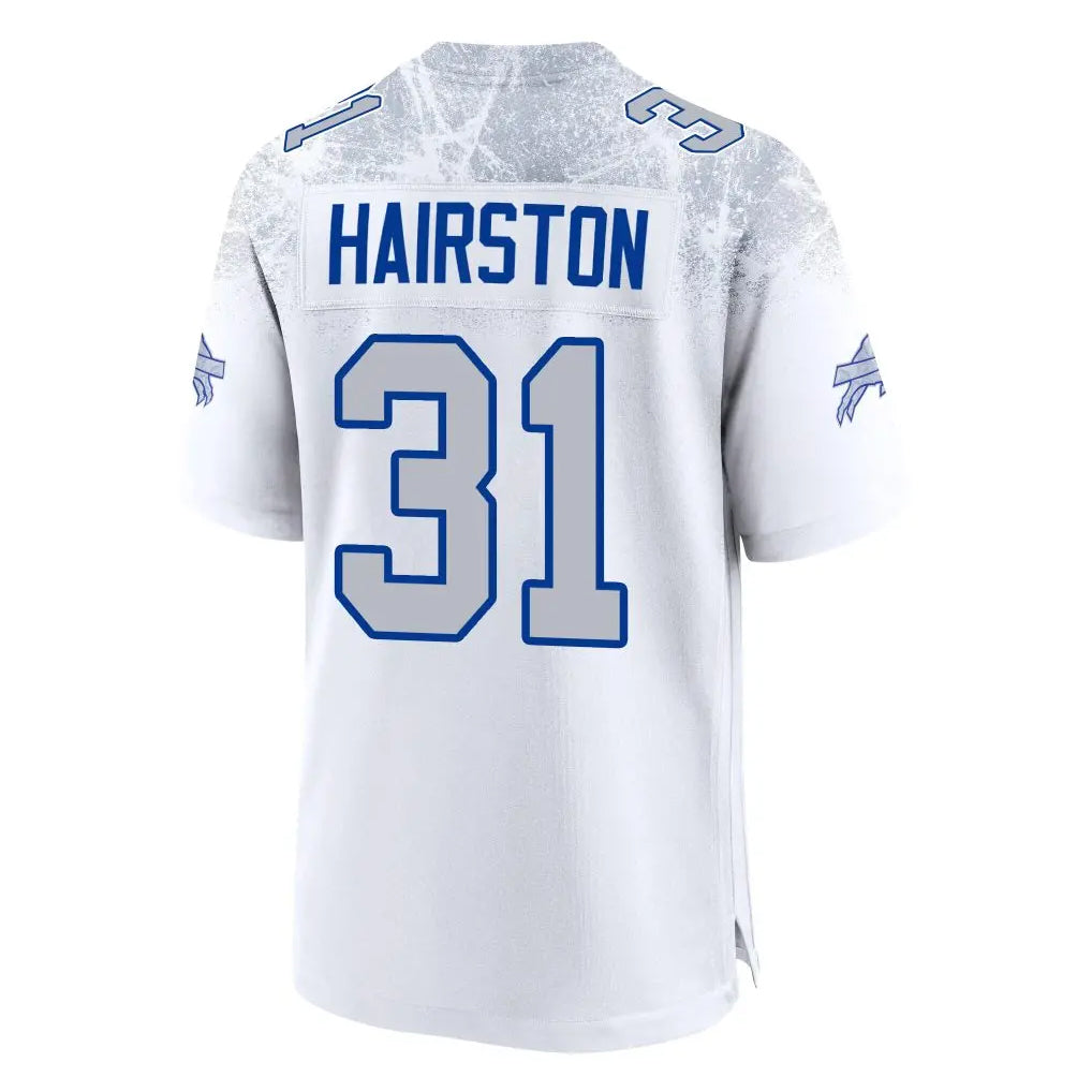 Elroe B.Bills #31 Maxwell Hairston Player White Rivalries Collection Game Stitched Jerseys