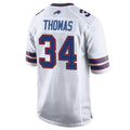 Elroe B.Bills #34 Thurman Thoma Player White Home Game Stitched Jerseys
