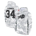 Elroe B.Bills #34 Thurman Thomas Player Arctic Camo Salute to Service Hoodies Limited Stitched Jerseys
