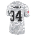 Elroe B.Bills #34 Thurman Thomas Player Arctic Camo Salute to Service Limited Stitched Jerseys