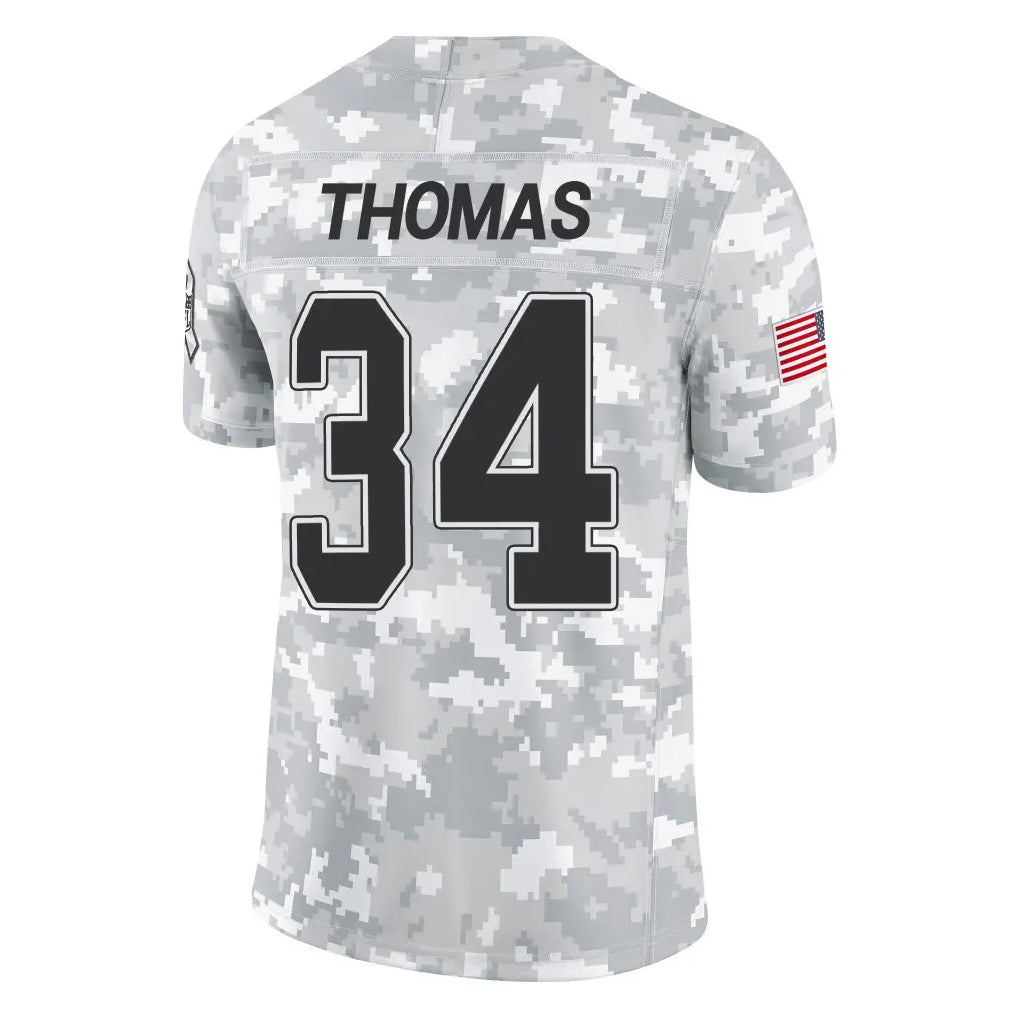 Elroe B.Bills #34 Thurman Thomas Player Arctic Camo Salute to Service Limited Stitched Jerseys