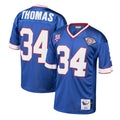 Elroe B.Bills #34 Thurman Thomas Player Royal Mitchell & Ness 1985 Throwback Retired Stitched Jerseys
