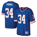 Elroe B.Bills #34 Thurman Thomas Player Royal Mitchell & Ness Legacy Replica Stitched Jerseys