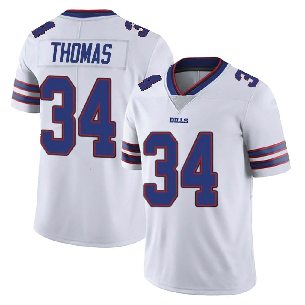 Elroe B.Bills #34 Thurman Thomas Player White Vapor Untouchable Limited Stitched Jerseys