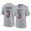 Elroe B.Bills #3 Damar Hamlin Player Gray Home Game Stitched Jerseys