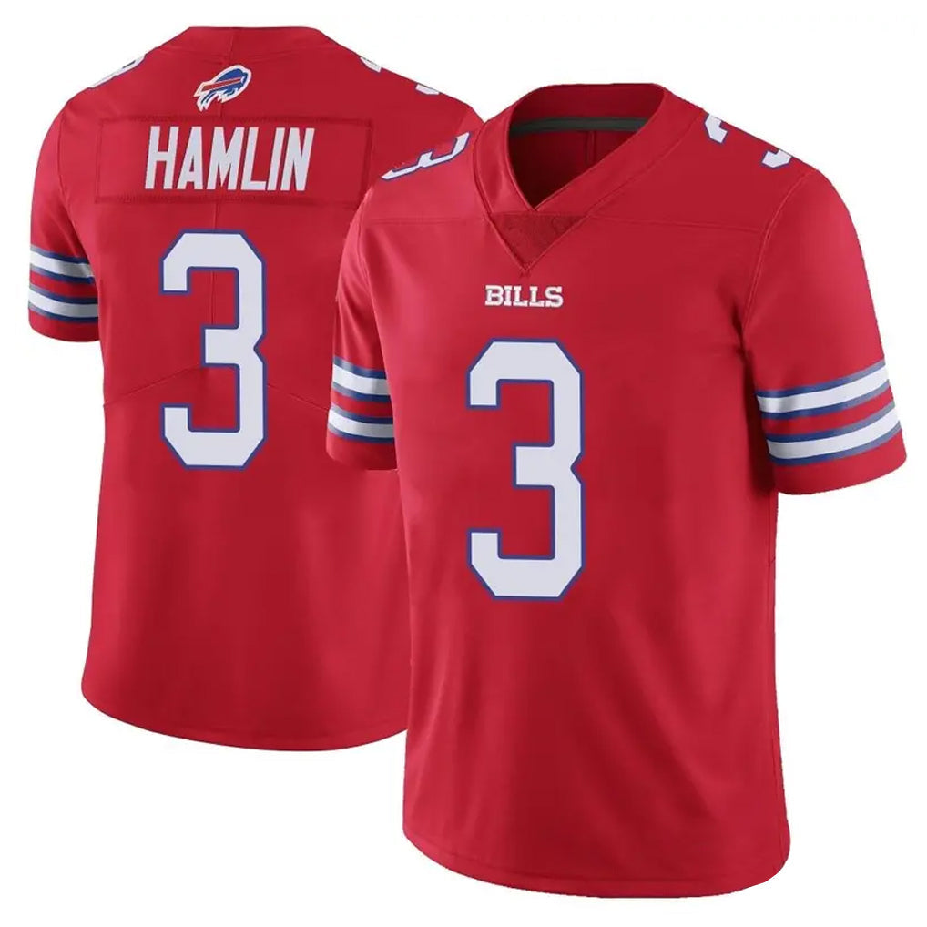 Elroe B.Bills #3 Damar Hamlin Player Red Vapor Untouchable Limited Stitched Jerseys