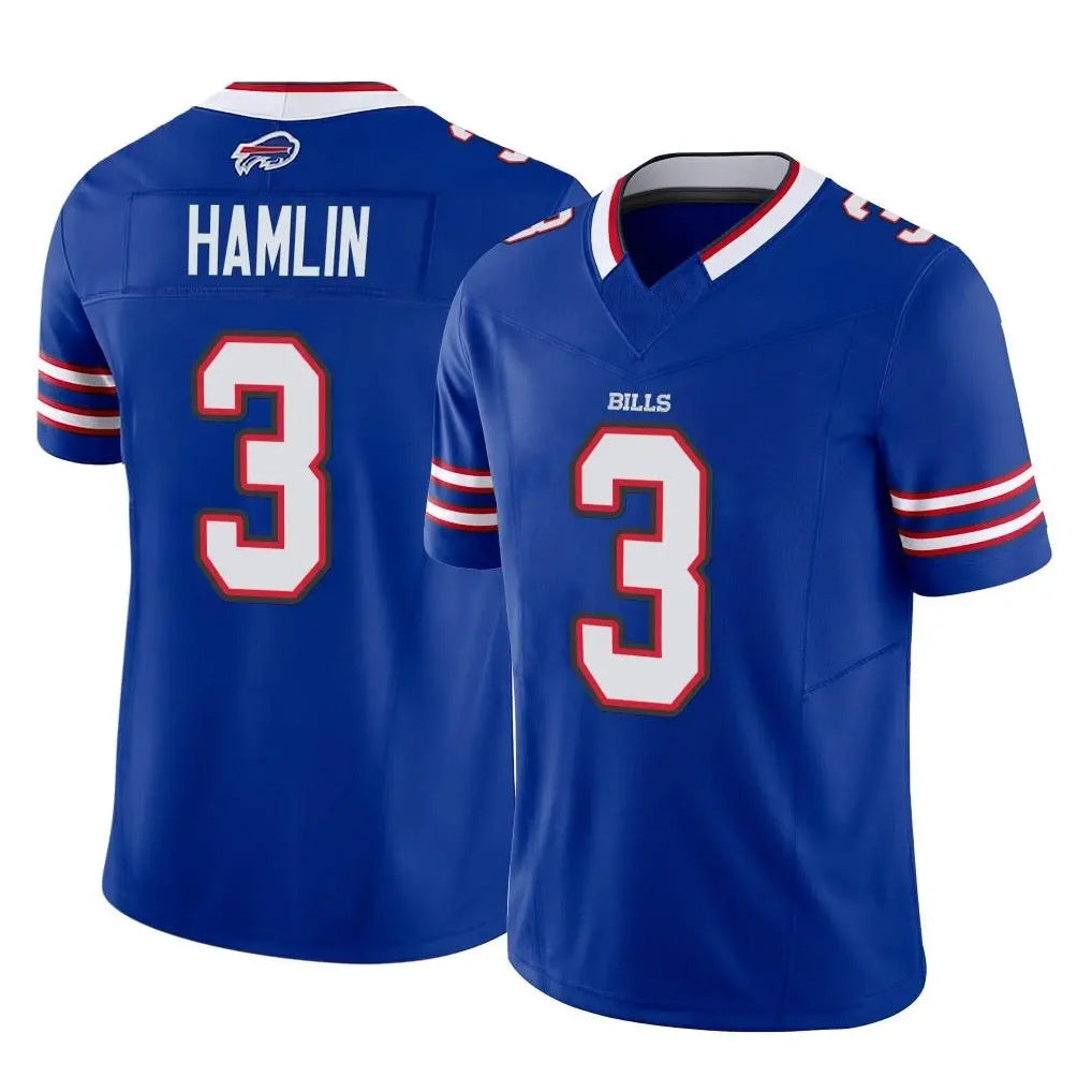 Elroe B.Bills #3 Damar Hamlin Player Royal Vapor F.U.S.E. Limited Home Game Stitched Jerseys