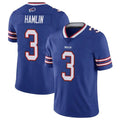 Elroe B.Bills #3 Damar Hamlin Player Royal Vapor Untouchable Limited Stitched Jerseys