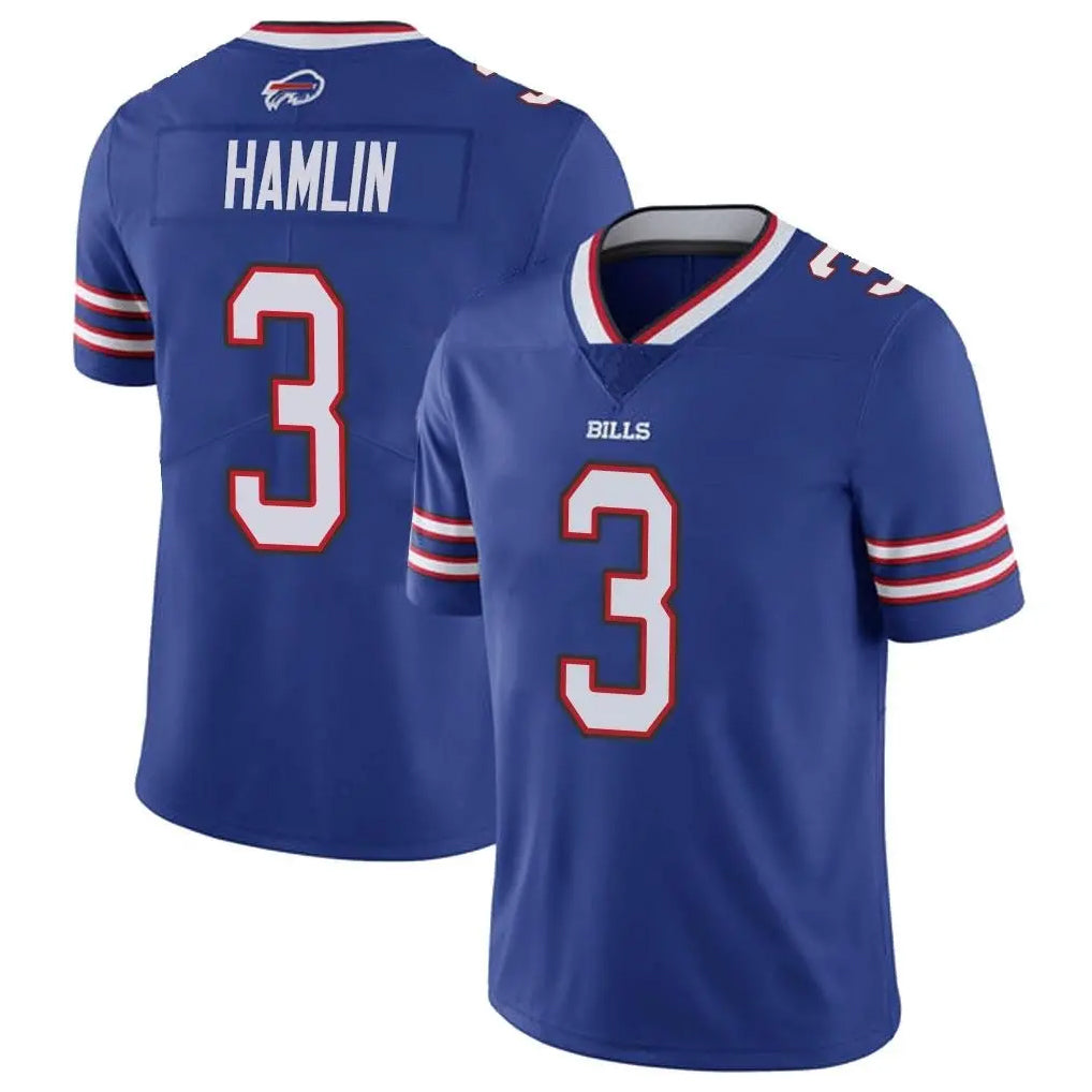 Elroe B.Bills #3 Damar Hamlin Player Royal Vapor Untouchable Limited Stitched Jerseys