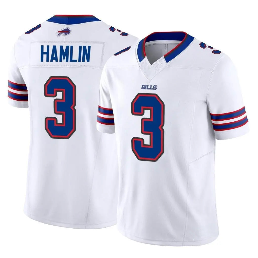 Elroe B.Bills #3 Damar Hamlin Player White Vapor F.U.S.E. Limited Stitched Jerseys