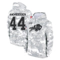 Elroe B.Bills #44 Joe Andreessen Player Arctic Camo Salute to Service Hoodies Limited Stitched Jerseys