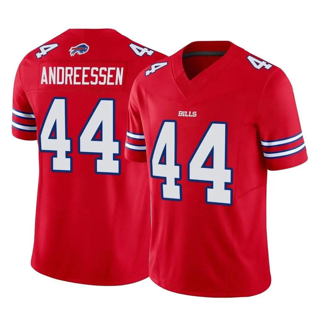 Elroe B.Bills #44 Joe Andreessen Player Red Vapor F.U.S.E. Limited Home Game Stitched Jerseys
