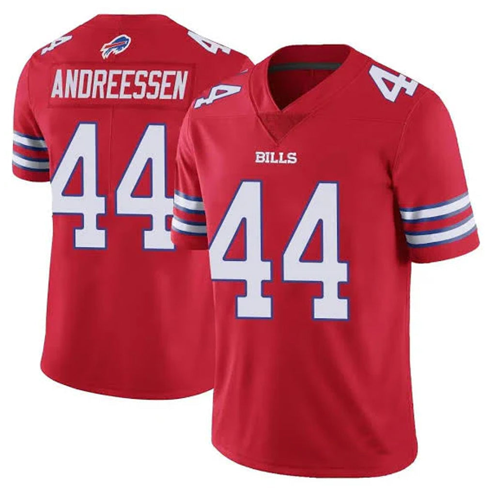 Elroe B.Bills #44 Joe Andreessen Player Red Vapor Untouchable Limited Stitched Jerseys