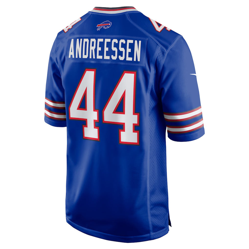 Elroe B.Bills #44 Joe Andreessen Player Royal Home Game Stitched Jerseys
