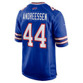 Elroe B.Bills #44 Joe Andreessen Player Royal Home Game Stitched Jerseys