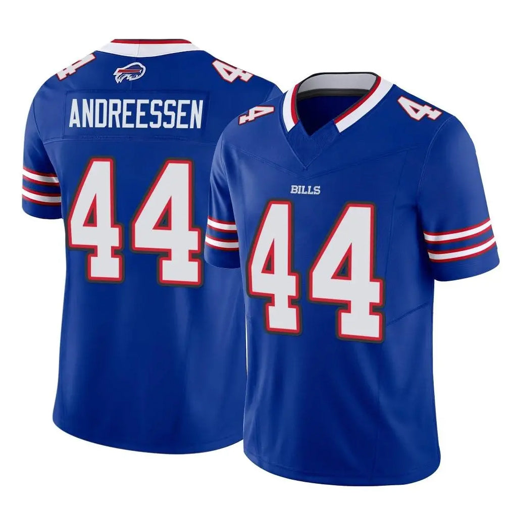 Elroe B.Bills #44 Joe Andreessen Player Royal Vapor F.U.S.E. Limited Home Game Stitched Jerseys