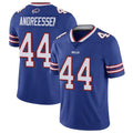 Elroe B.Bills #44 Joe Andreessen Player Royal Vapor Untouchable Limited Stitched Jerseys