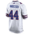 Elroe B.Bills #44 Joe Andreessen Player White Home Game Stitched Jerseys