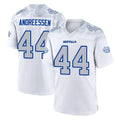 Elroe B.Bills #44 Joe Andreessen Player White Rivalries Collection Stitched Jerseys