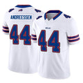 Elroe B.Bills #44 Joe Andreessen Player White Vapor F.U.S.E. Limited Home Game Stitched Jerseys