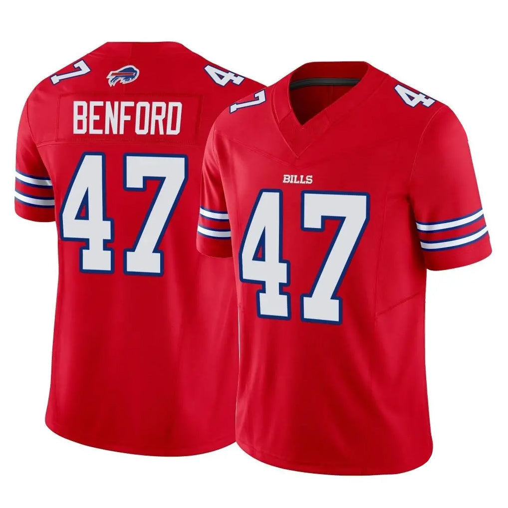 Elroe B.Bills #47 Christian Benford Player Red Vapor F.U.S.E. Limited Stitched Jerseys