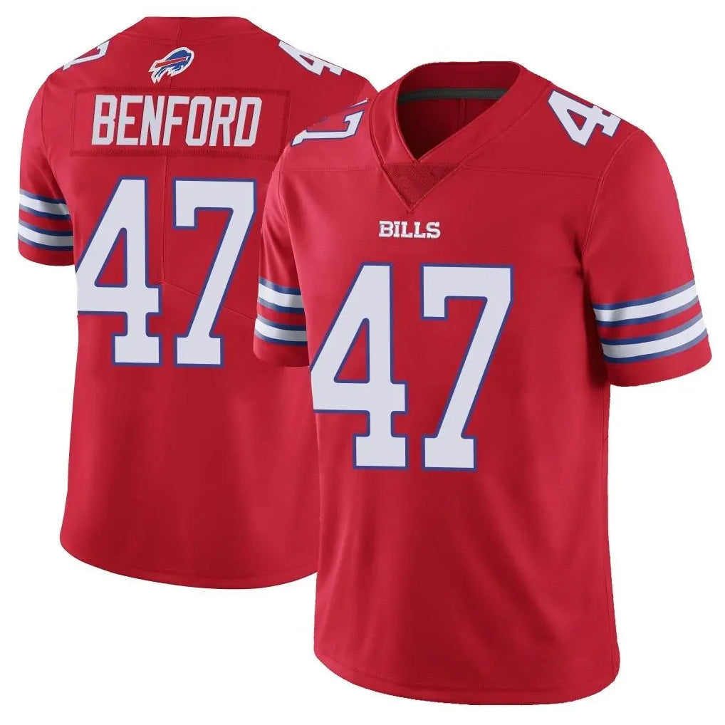 Elroe B.Bills #47 Christian Benford Player Red Vapor Untouchable Limited Stitched Jerseys