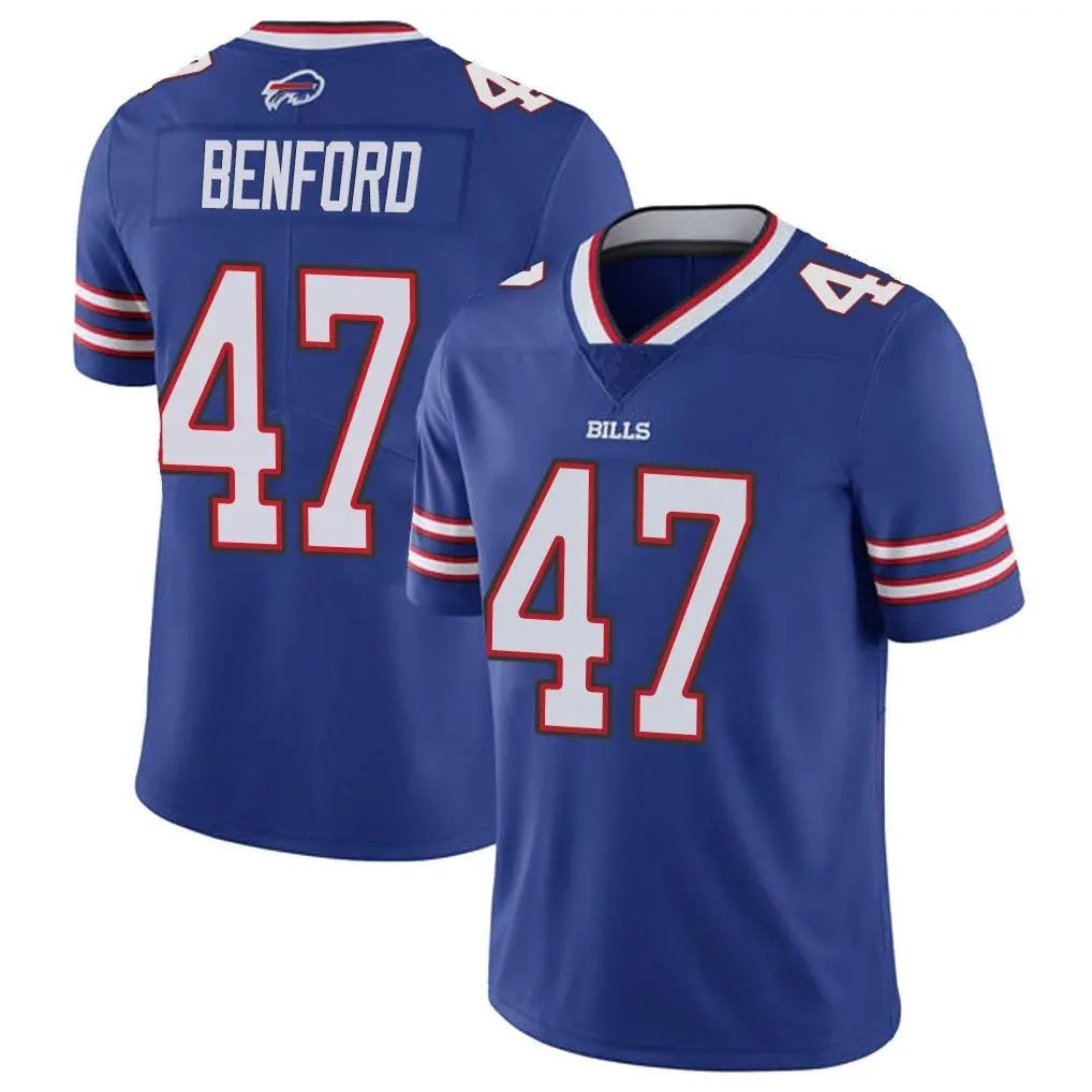 Elroe B.Bills #47 Christian Benford Player Royal Vapor Untouchable Limited Stitched Jerseys