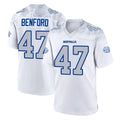 Elroe B.Bills #47 Christian Benford Player White Rivalries Collection Limited Stitched Jerseys