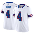 Elroe B.Bills #4 James Cook III Player White Vapor F.U.S.E. Limited Stitched Jerseys