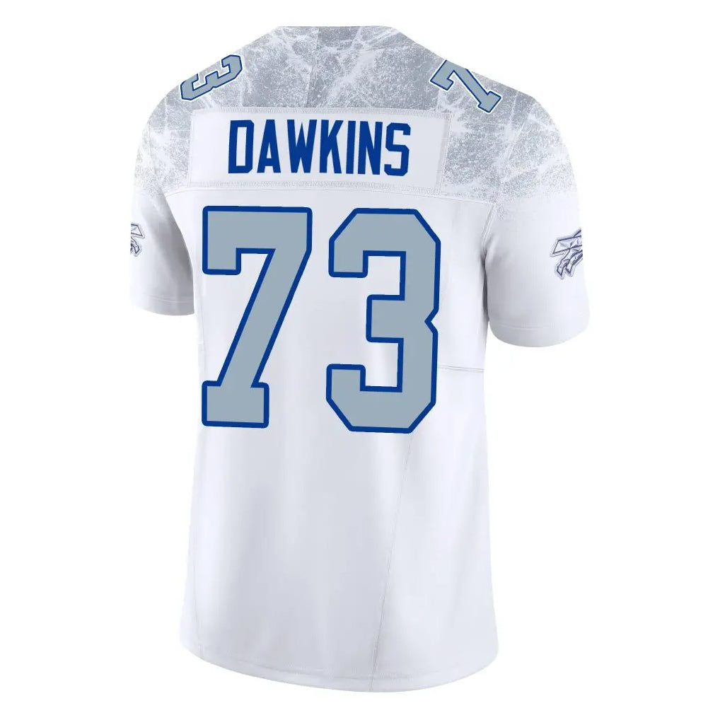 Elroe B.Bills #73 Dion Dawkins Benford Player White Rivalries Collection Limited Home Game Stitched Jerseys